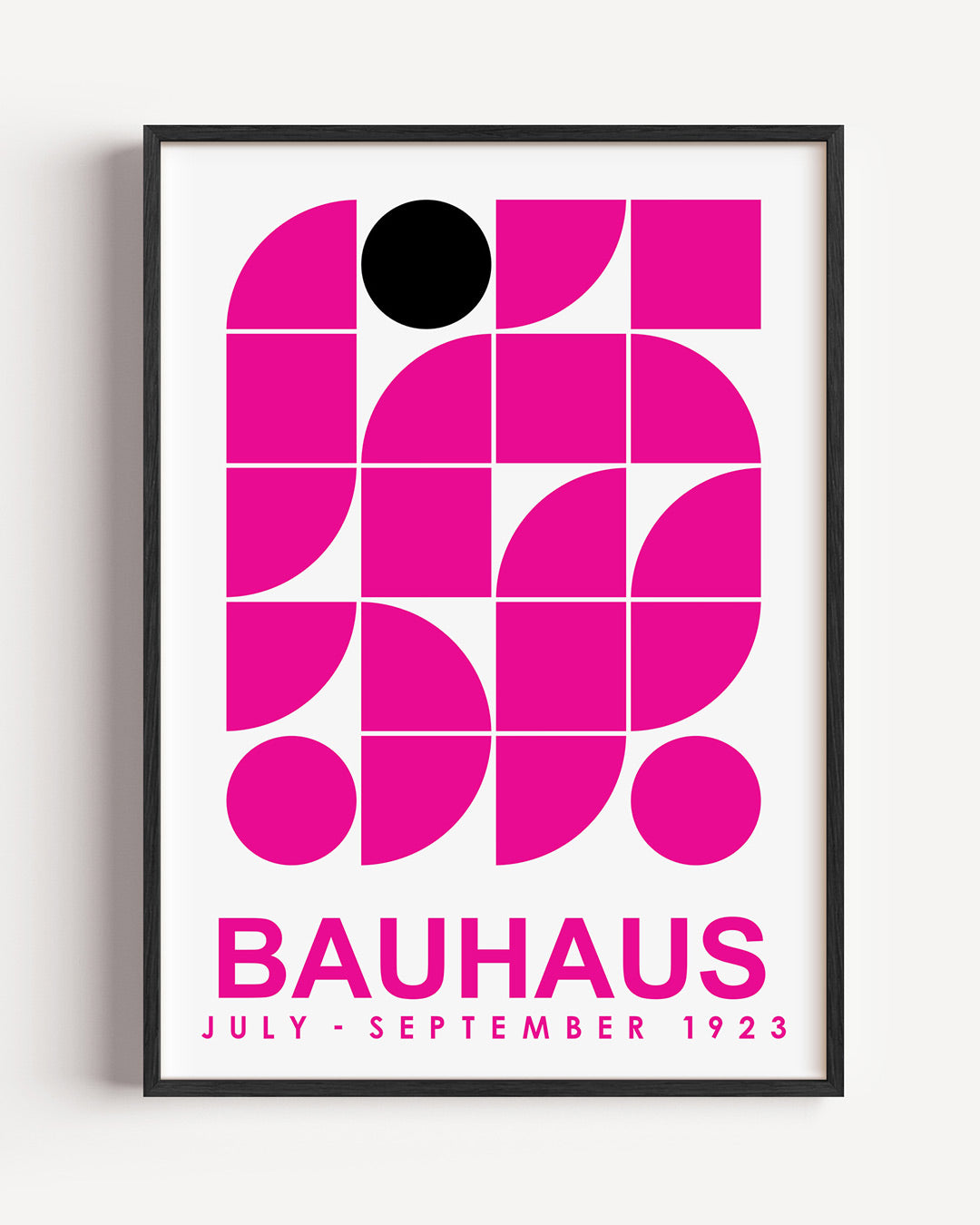 Vorm en kleur – staande Bauhaus poster als wanddecoratie
