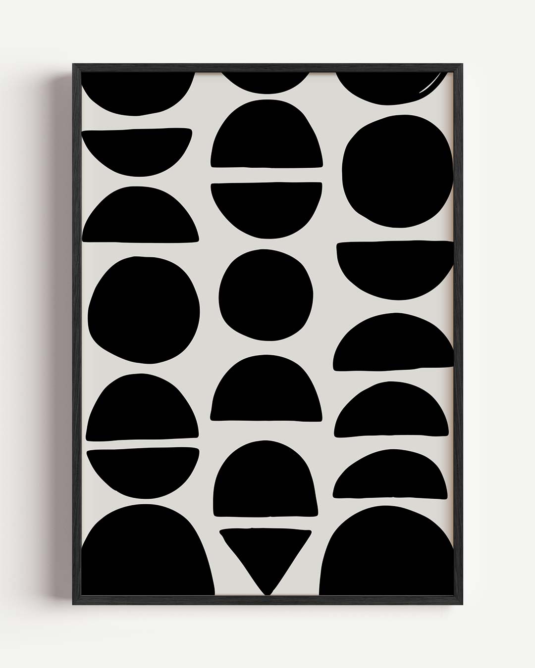 Minimalistische Geometrische Kunstposter – kleurrijke abstracte portret poster als wanddecoratie