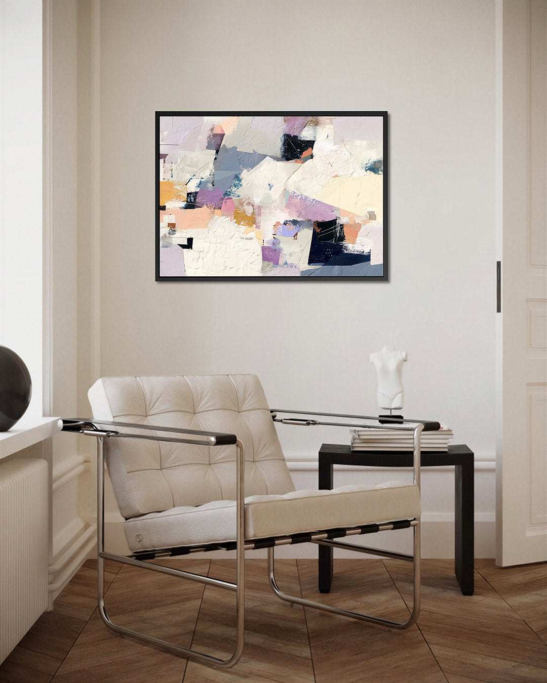 Dynamische vormen – kunstwerk op canvas, dibond of plexiglas