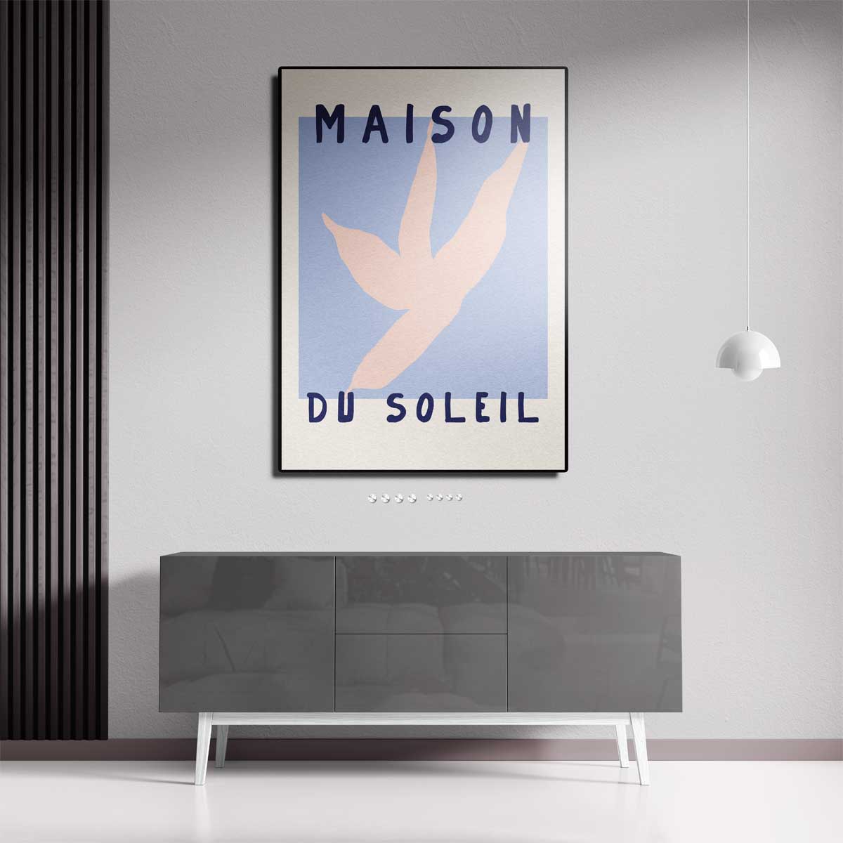 Maison du Soleil Kunstposter – portret wandkunst van WallArtistic