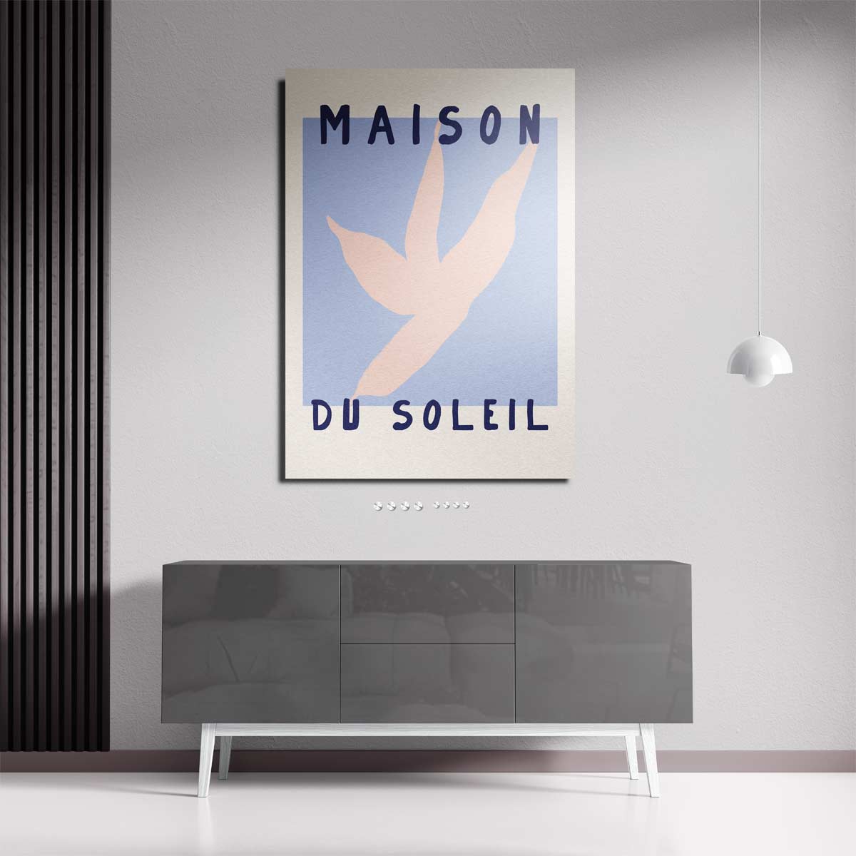Maison du Soleil Kunstposter – plexiglas kunstwerk als wanddecoratie