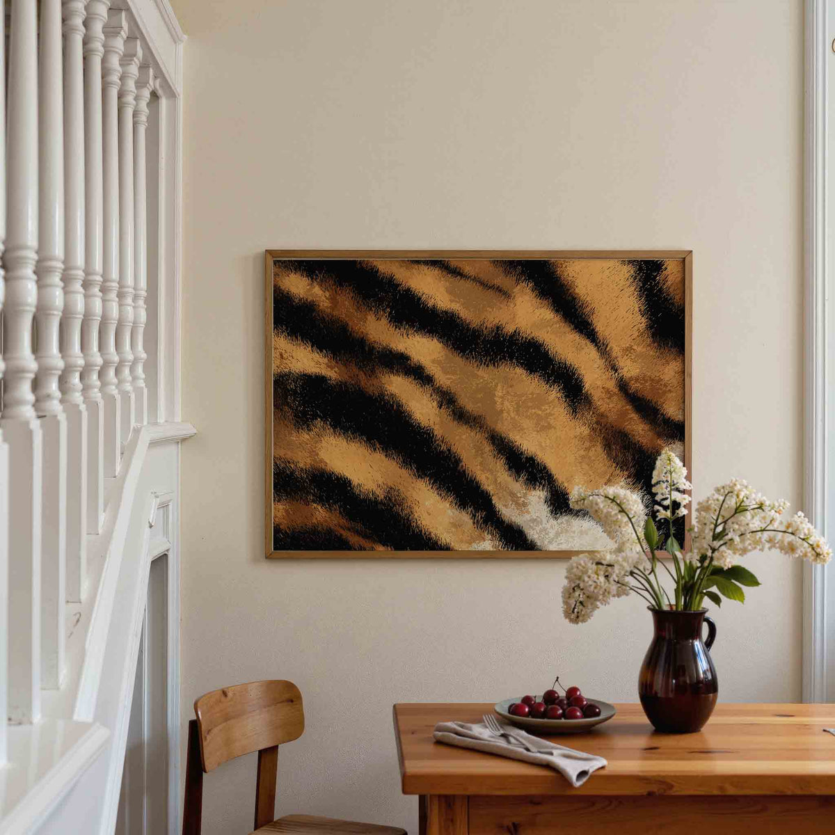 Tijgerprint – tropische poster in liggend formaat