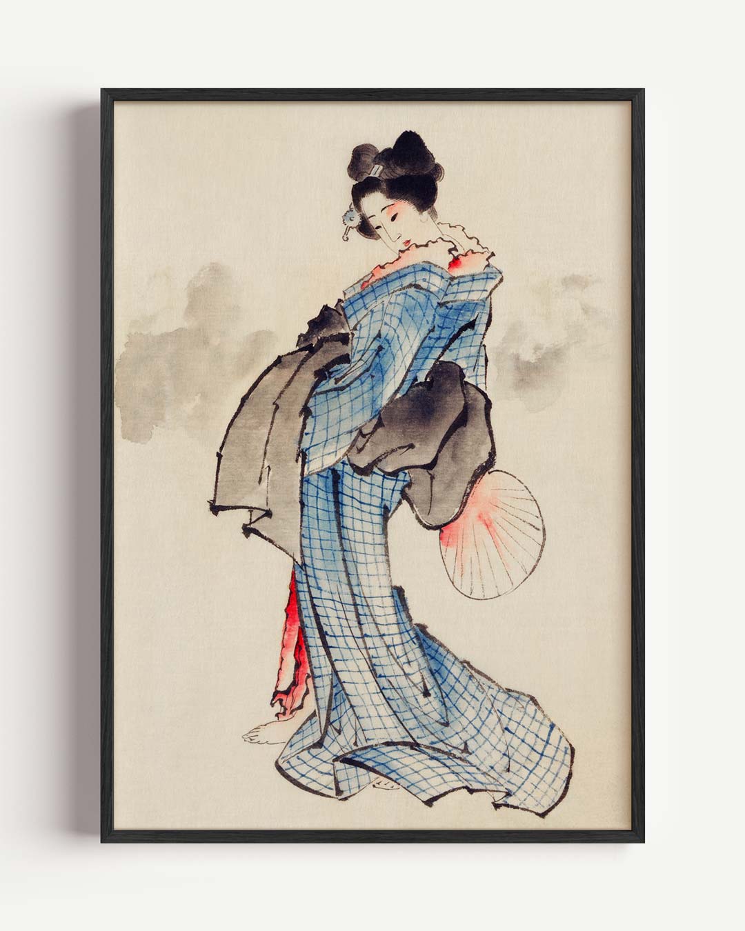 Elegante Japanse Schoonheid Wandposter – kids portret poster als wanddecoratie