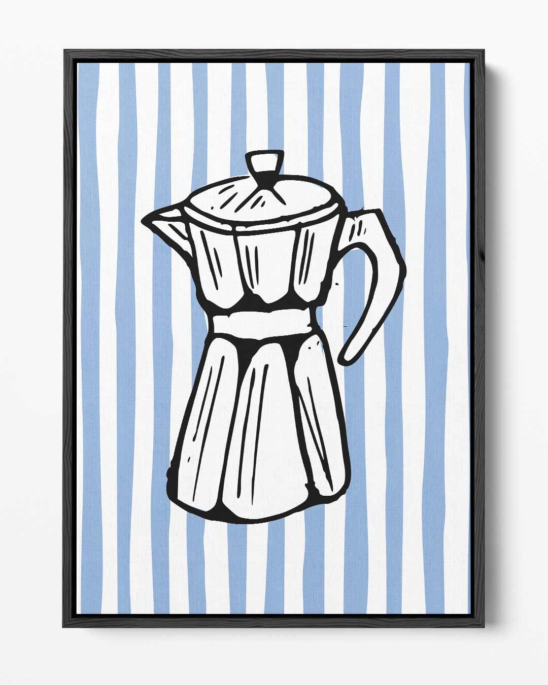 Retro Koffiepot – portret kunstwerk als wanddecoratie