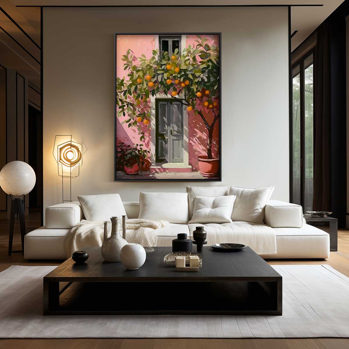 Mediterrane Droom – plexiglas wanddecoratie in portret formaat