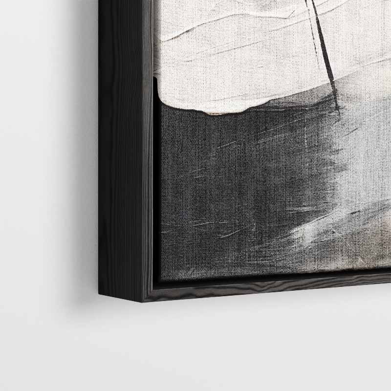 Contrasten in Abstractie – plexiglas kunstwerk als wanddecoratie