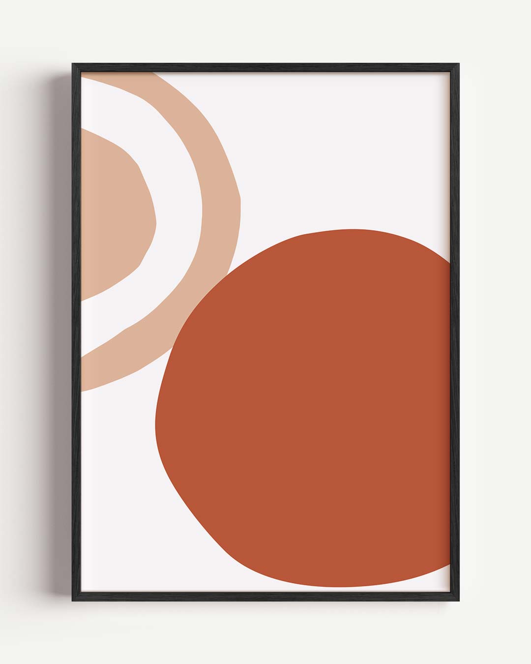 Abstracte Cirkel Compositie – abstracte portret poster als wanddecoratie