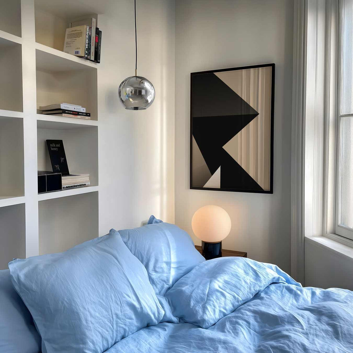 Abstracte Stijlvolle – abstracte poster als moderne staande wanddecoratie