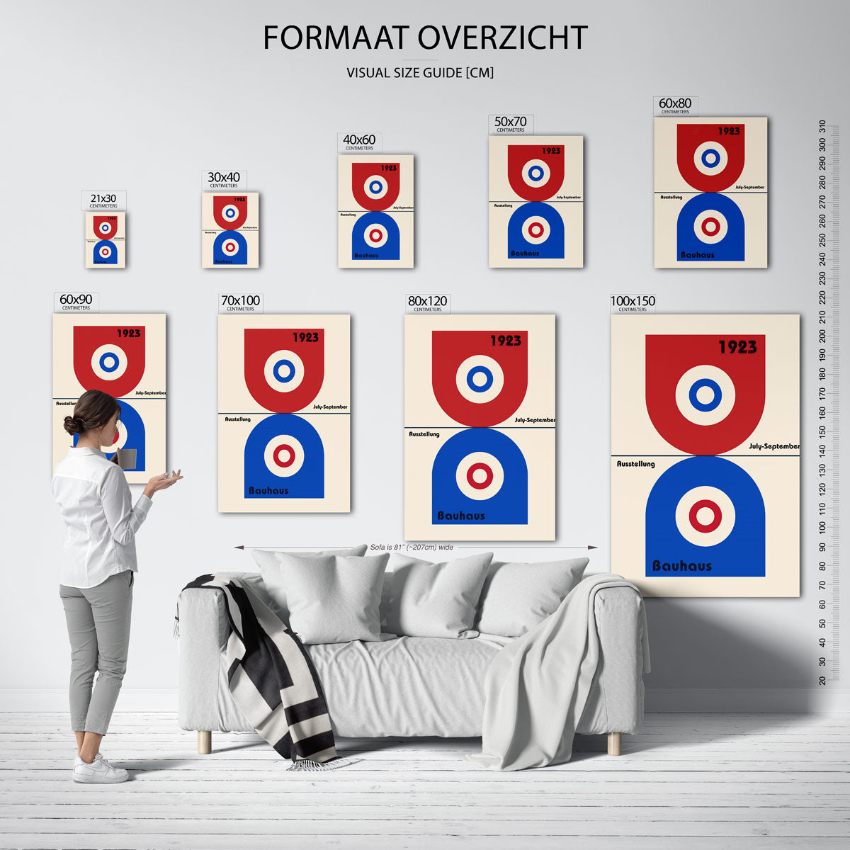 Vorm en balans – Bauhaus poster als geometrische wanddecoratie