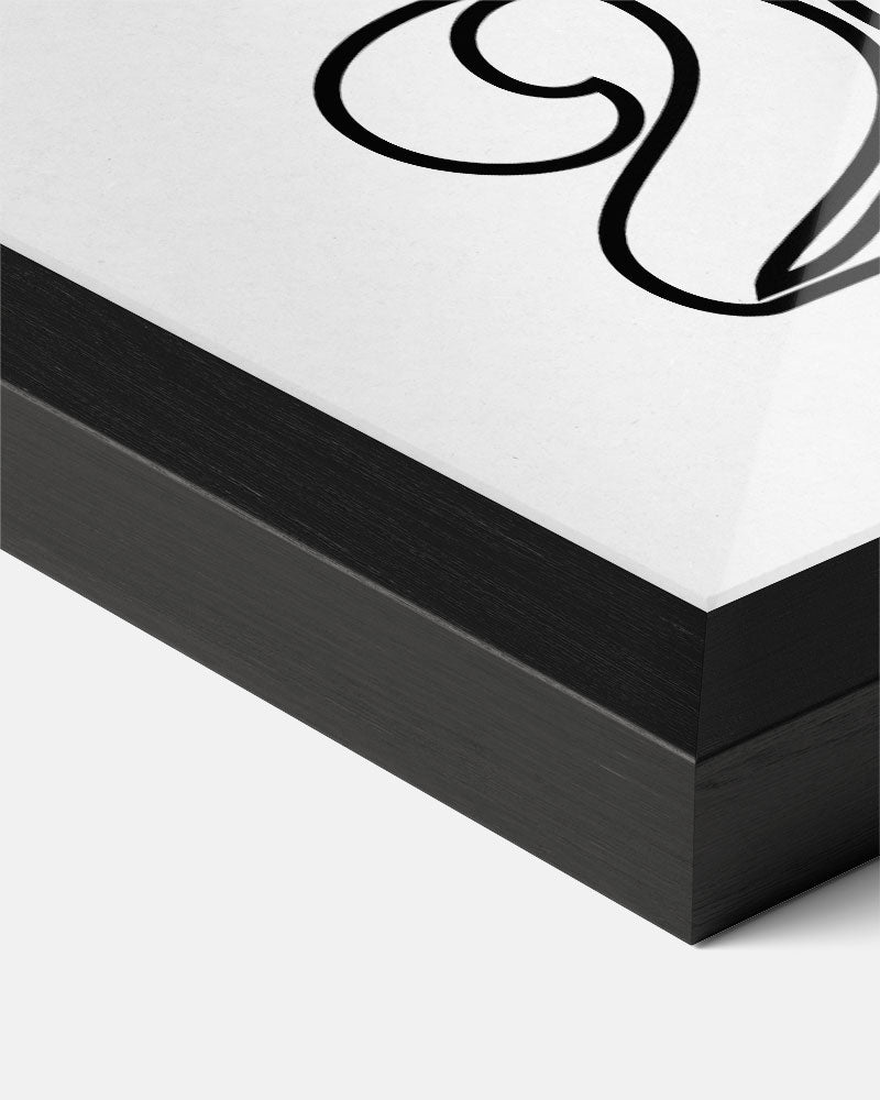 Stijlvolle 2024 Typografie – kerst poster als sfeervolle staande wanddecoratie