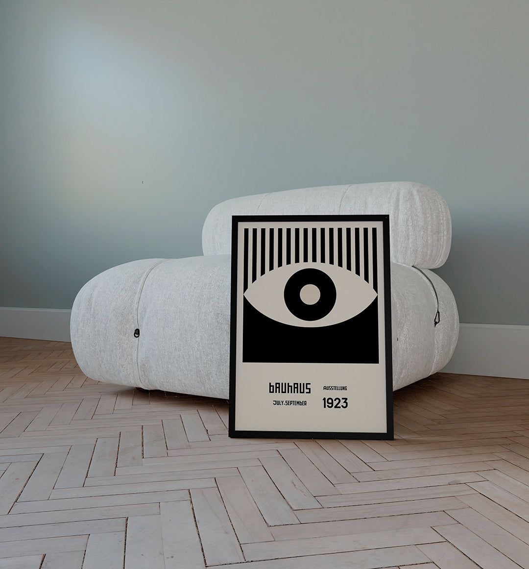 Vorm en balans – staande Bauhaus poster voor aan de muur