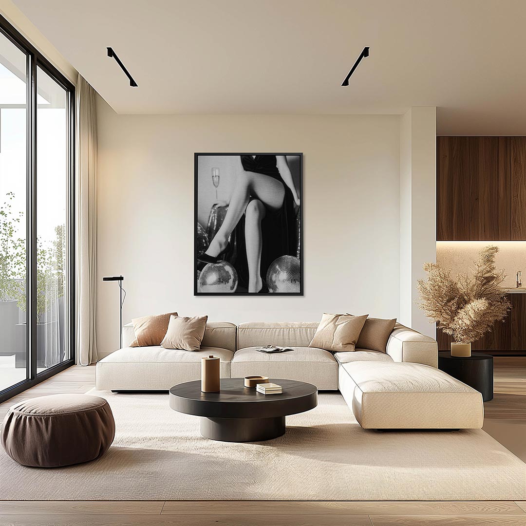 Glamoureuze elegantie – moderne staande wandkunst