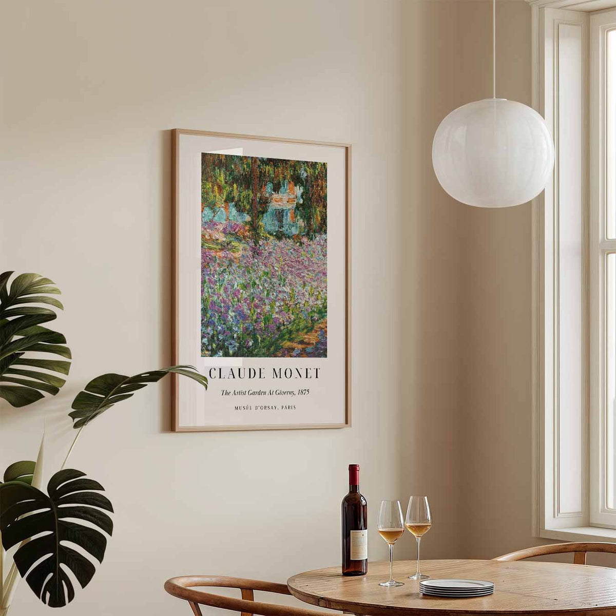 Tuin van de Kunstenaar – staande Popart wanddecoratie van WallArtistic