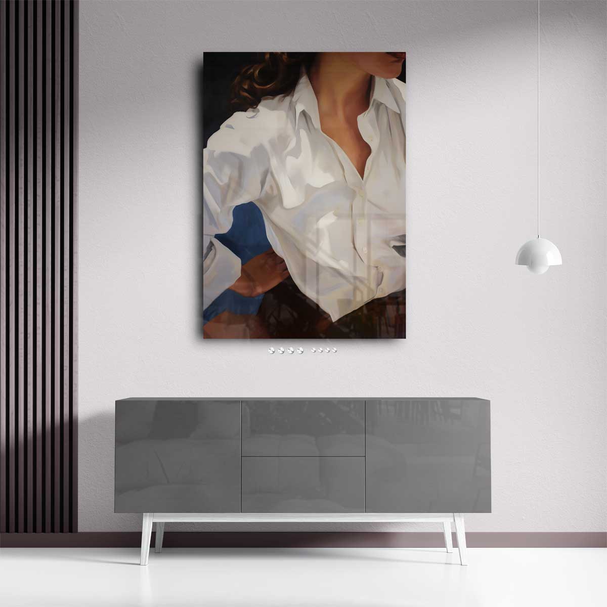 Casual Elegantie – kunstwerk met zwarte baklijst