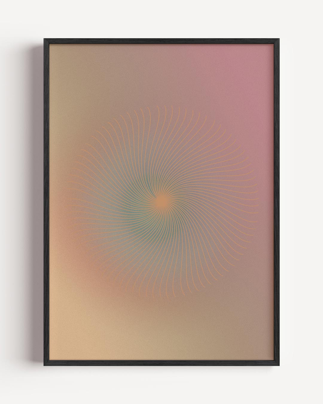 Betoverende Spiraal Zen – kleurrijke abstracte portret poster als wanddecoratie