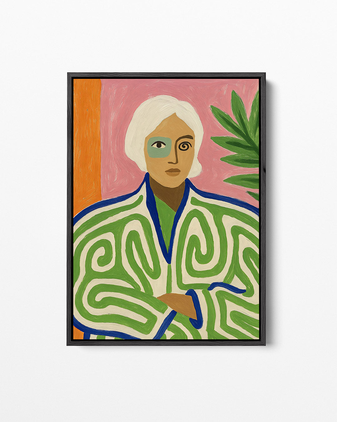 Vrolijke portret compositie – staand wanddecoratie kunstwerk