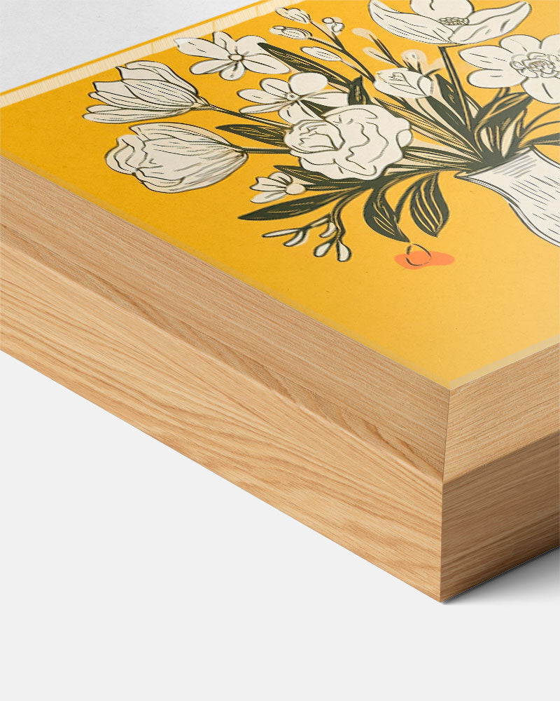 Bloemenpracht in Vaas – bloemen poster als moderne staande wanddecoratie