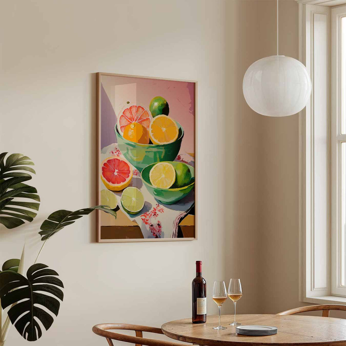 Kleurrijke Vruchtenpracht – keukenposter in staand formaat