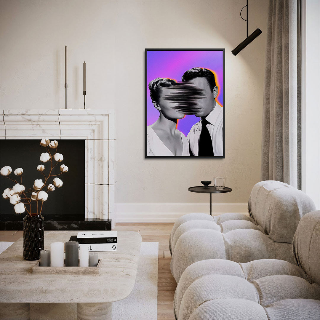 Vervormde portretten – moderne staande wandkunst