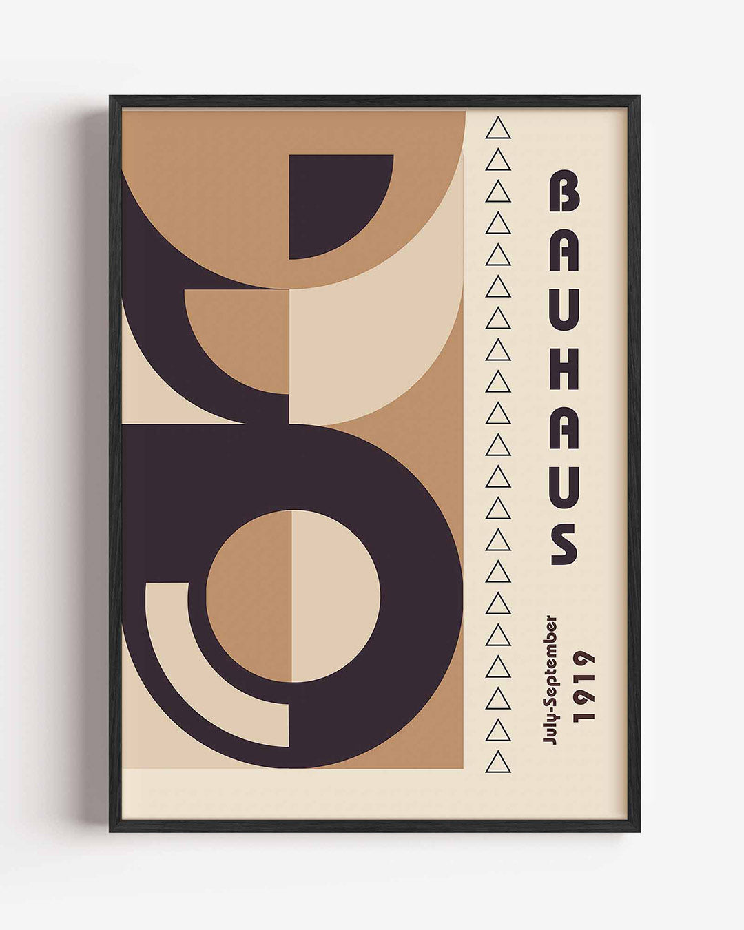 Vormen en vlakken – staande Bauhaus poster als wanddecoratie