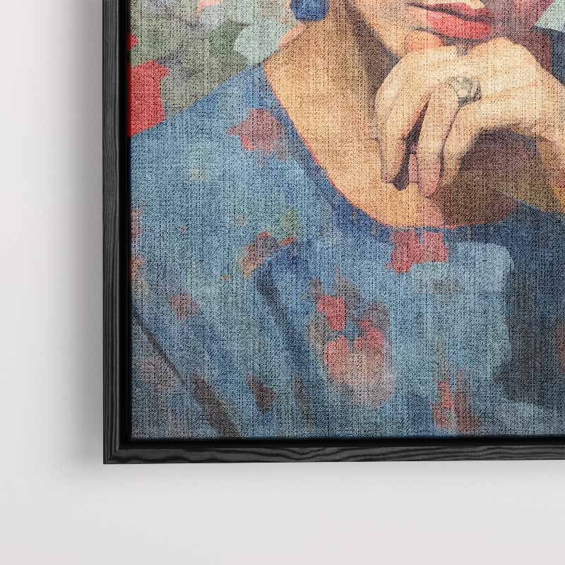 Bloemen Serenade – modern portret kunstwerk van WallArtistic