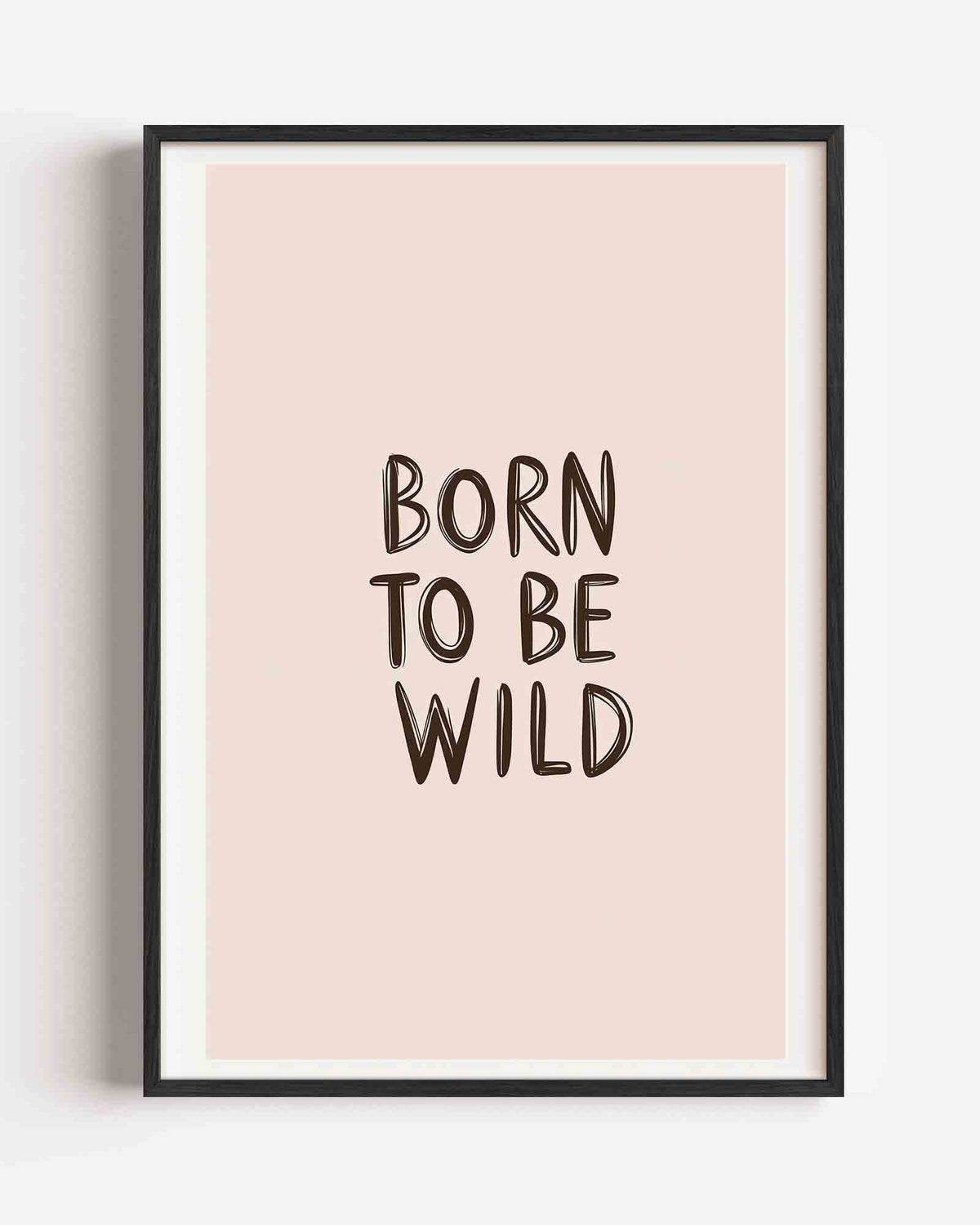 Born to be wild – kids portret poster als wanddecoratie