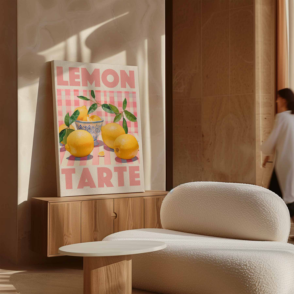 Citroen Tarte – dibond kunstwerk als wanddecoratie