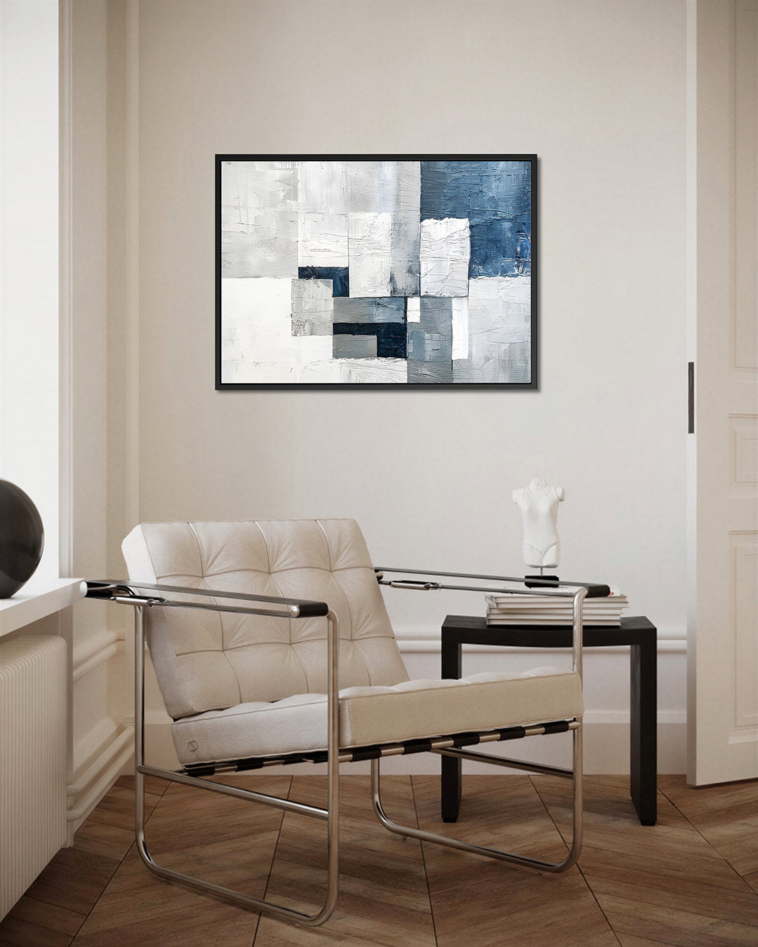 Geometrische compositie – kunstwerk op canvas, dibond of plexiglas