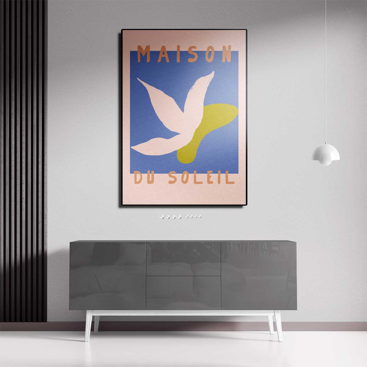 Zonsondergang Bloem – portret wandkunst van WallArtistic