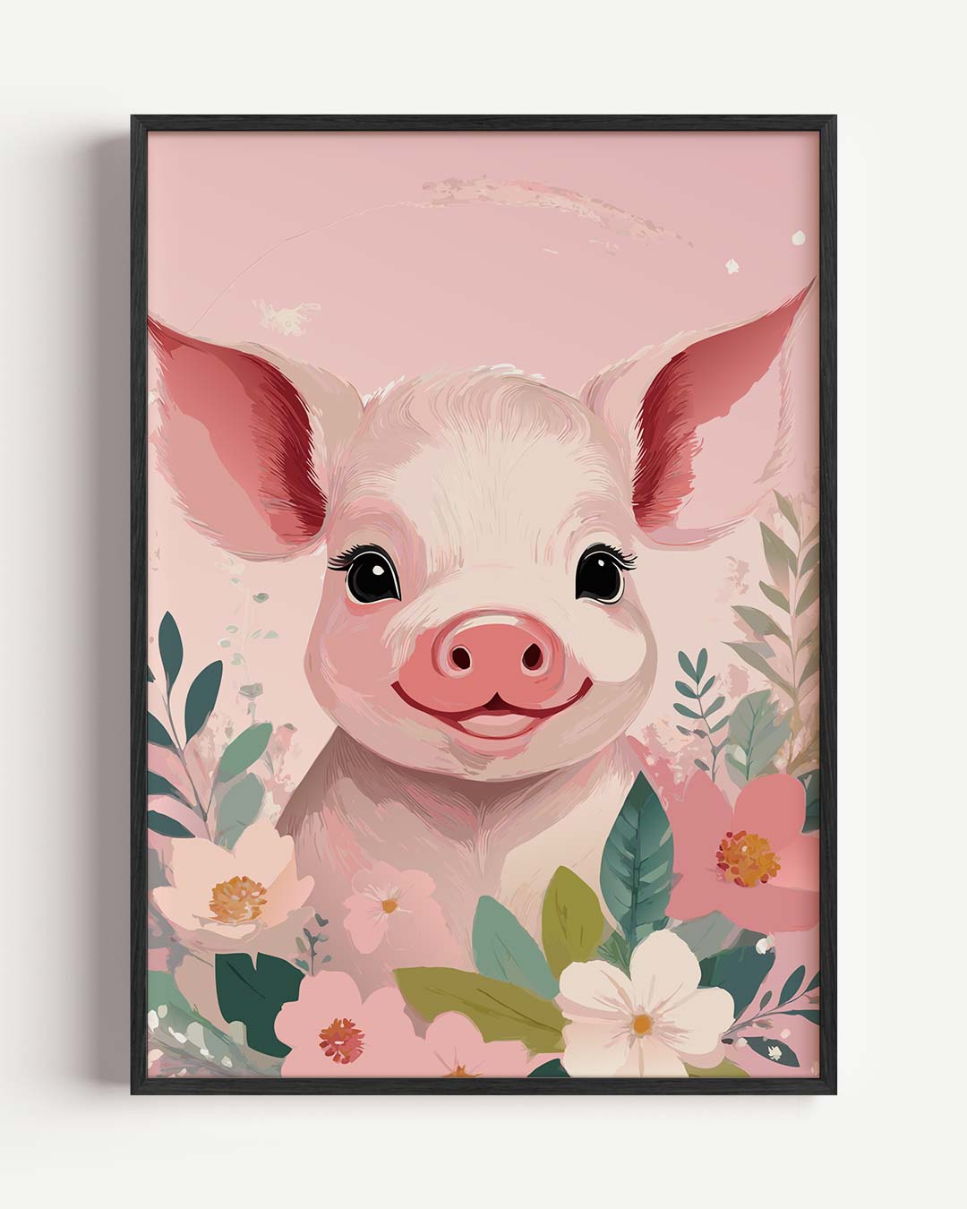 Vrolijke Varkentjes – kids portret poster als wanddecoratie