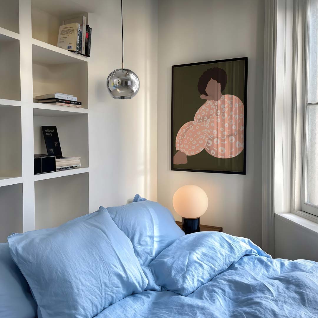 Stijlvolle Abstracte Vrouwenfiguur – vrouwelijk portret als moderne wandkunst