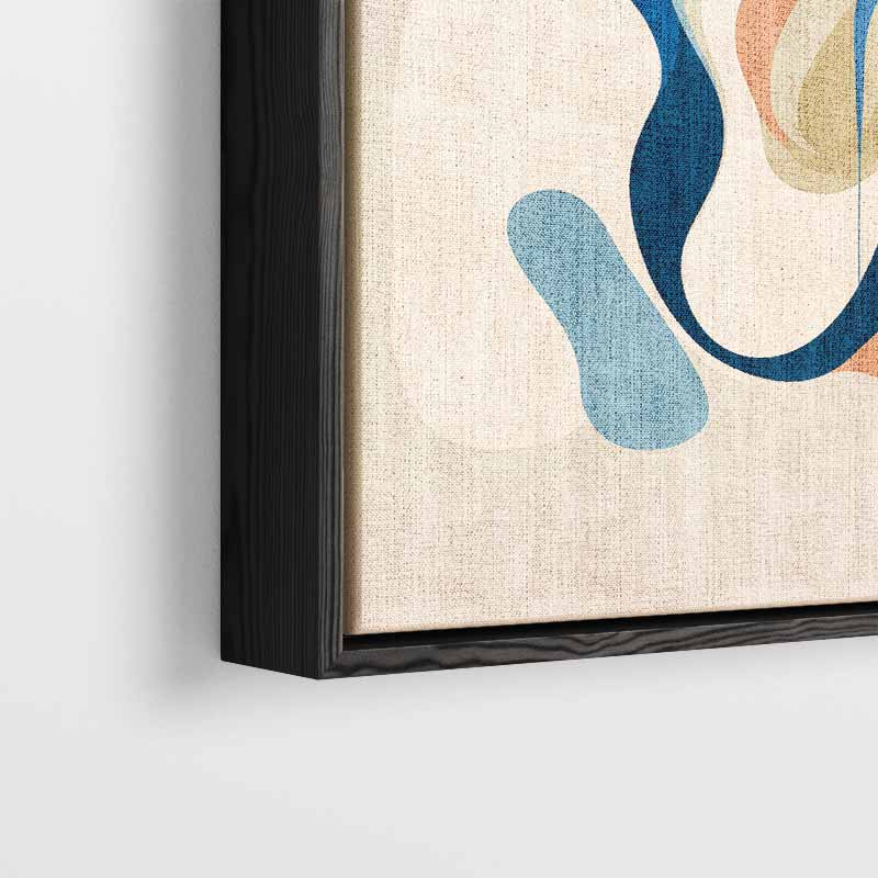 Kleurig Stromen – plexiglas wanddecoratie in portret formaat