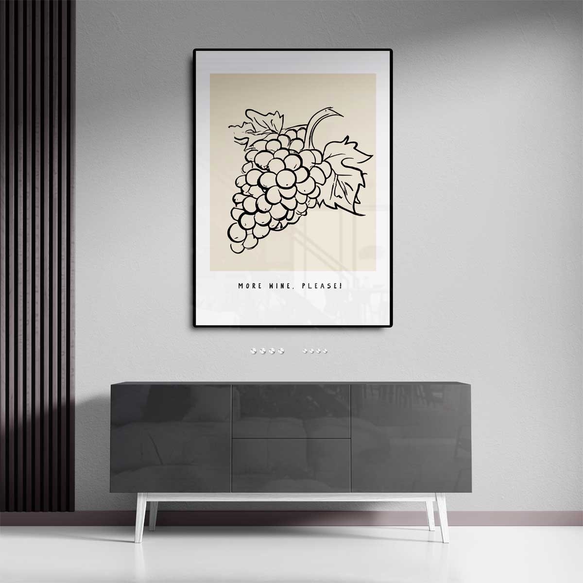 More Wine, Please! – canvas kunstwerk als wanddecoratie