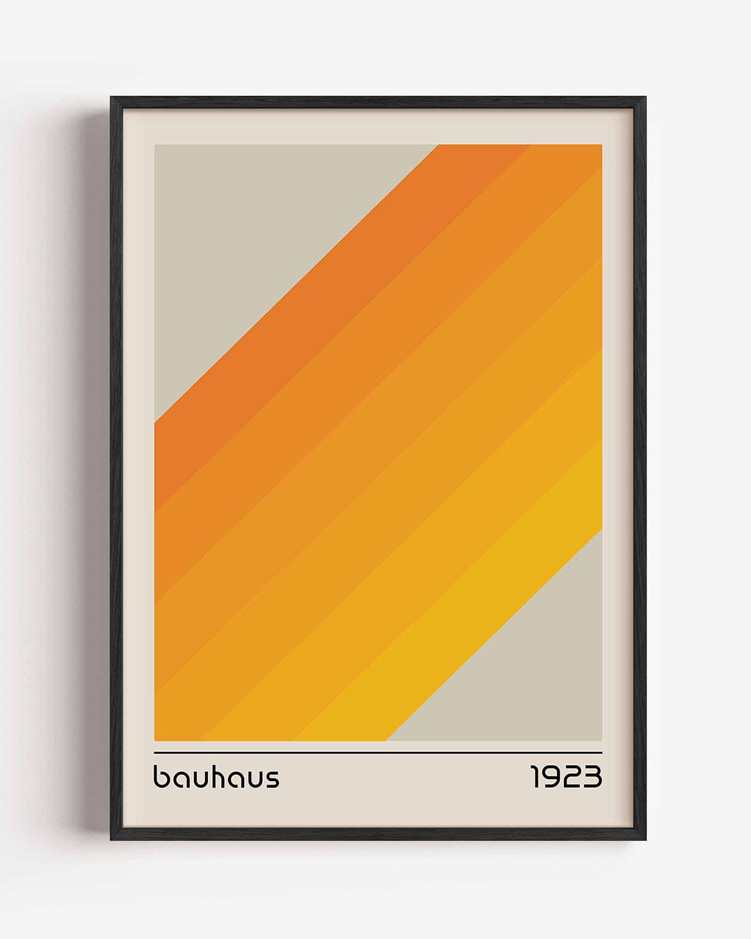 Vorm en kleurvlakken – staande Bauhaus poster als wanddecoratie