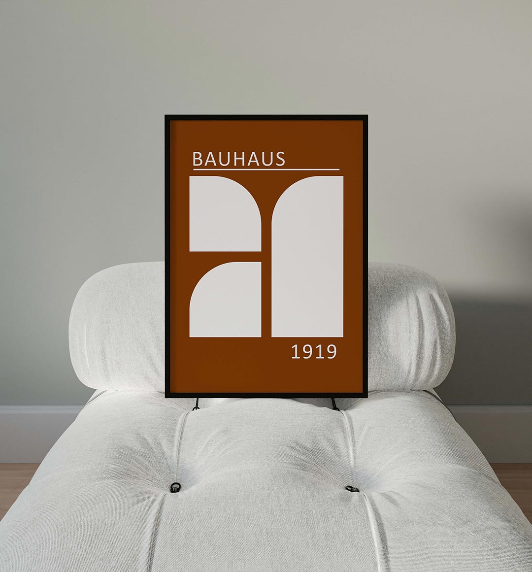 Vorm en balans – moderne Bauhaus wandkunst als poster