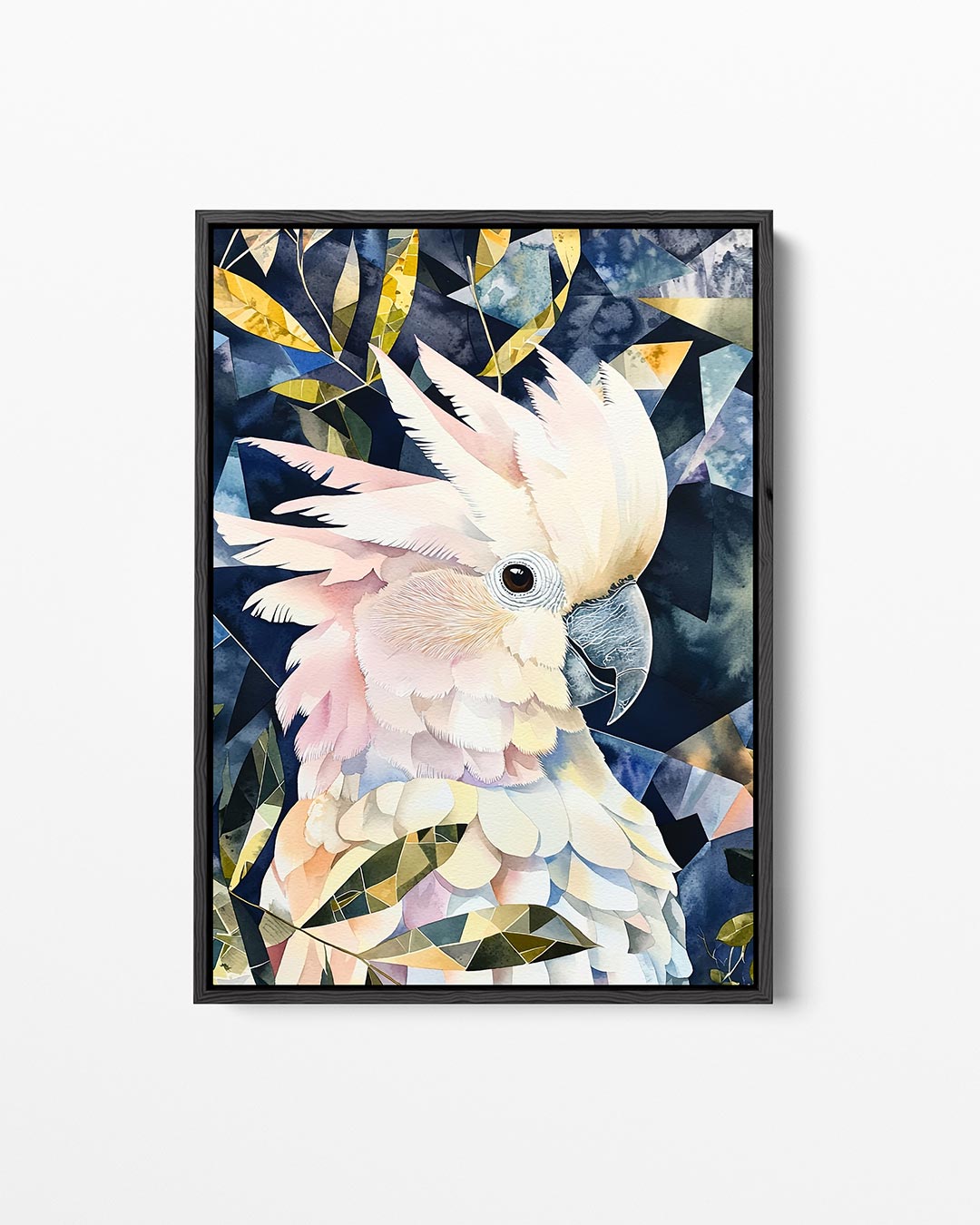 Vogels en geometrie – staand wanddecoratie kunstwerk