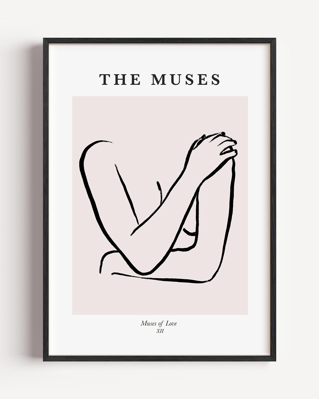 Elegante Minimalistische Kunstposter – lijntekening portret poster als wanddecoratie