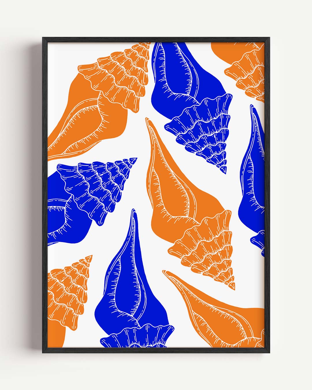 Strandgevoel Schelpenposter – zeedieren portret poster als wanddecoratie