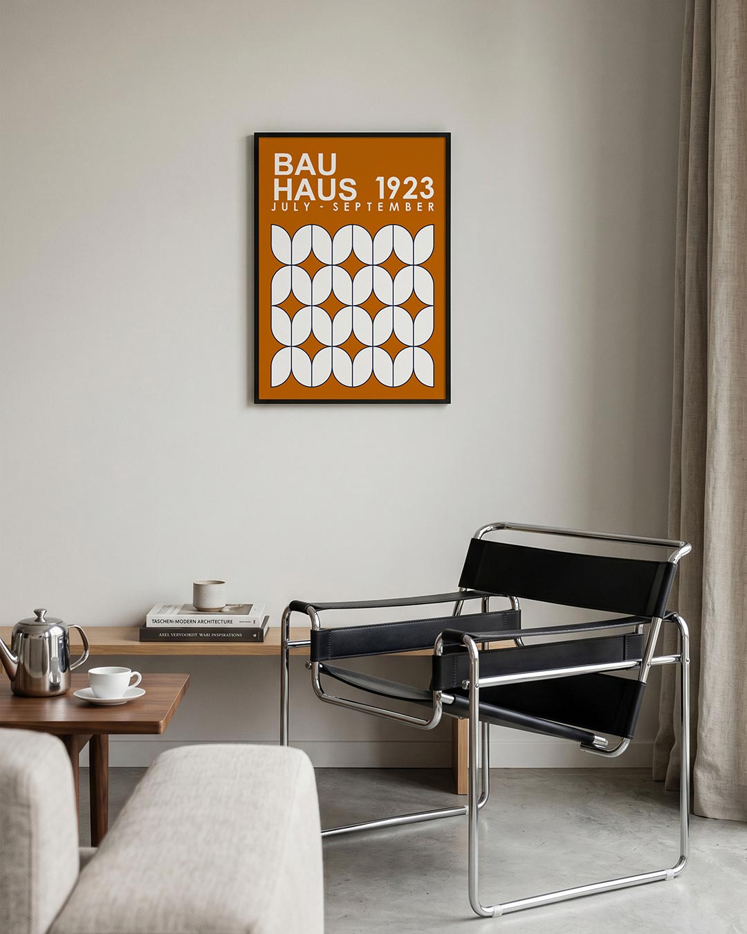  – geometrische Bauhaus poster in staand formaat