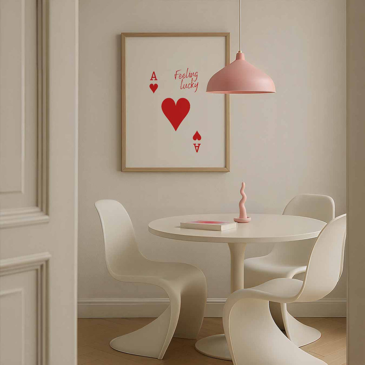 Feeling Lucky Kaart – zomerse poster in staand formaat