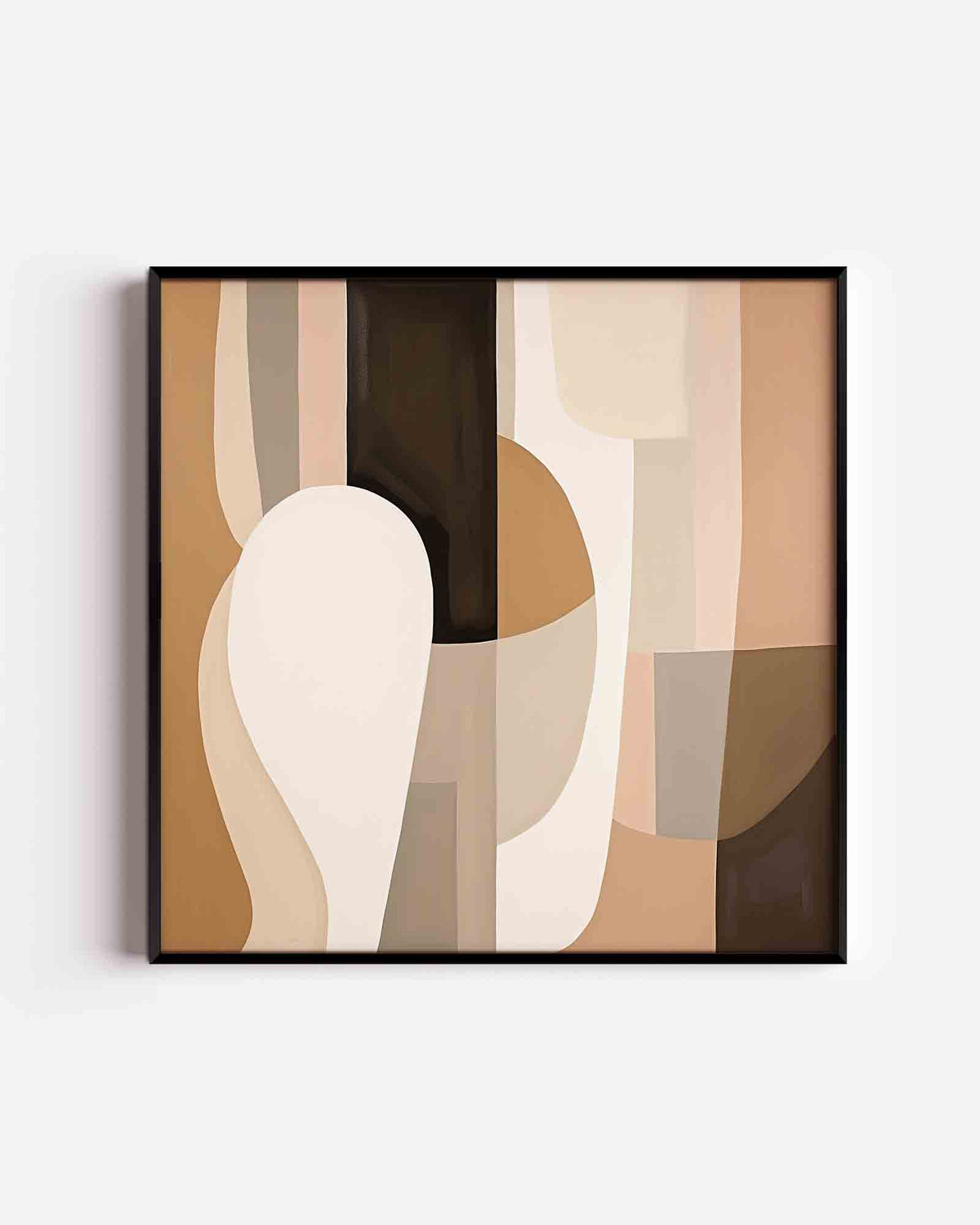 Abstracte vormen – abstracte vierkante poster als wanddecoratie