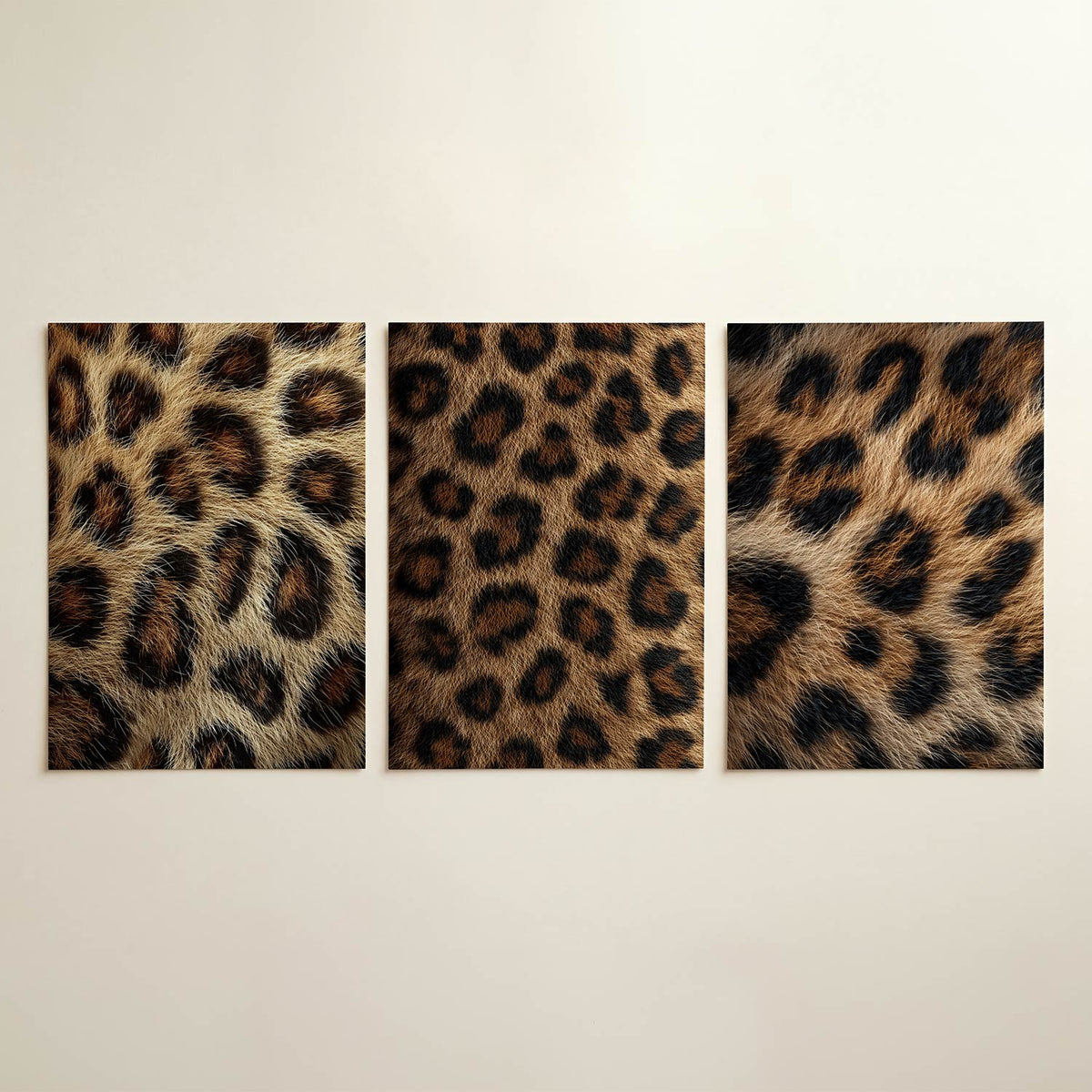 Vlekken en textuur driedelige posterset in interieur