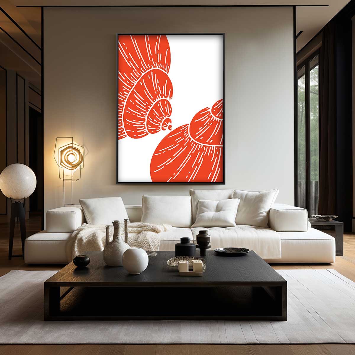 Schelp Safari – modern portret kunstwerk van WallArtistic