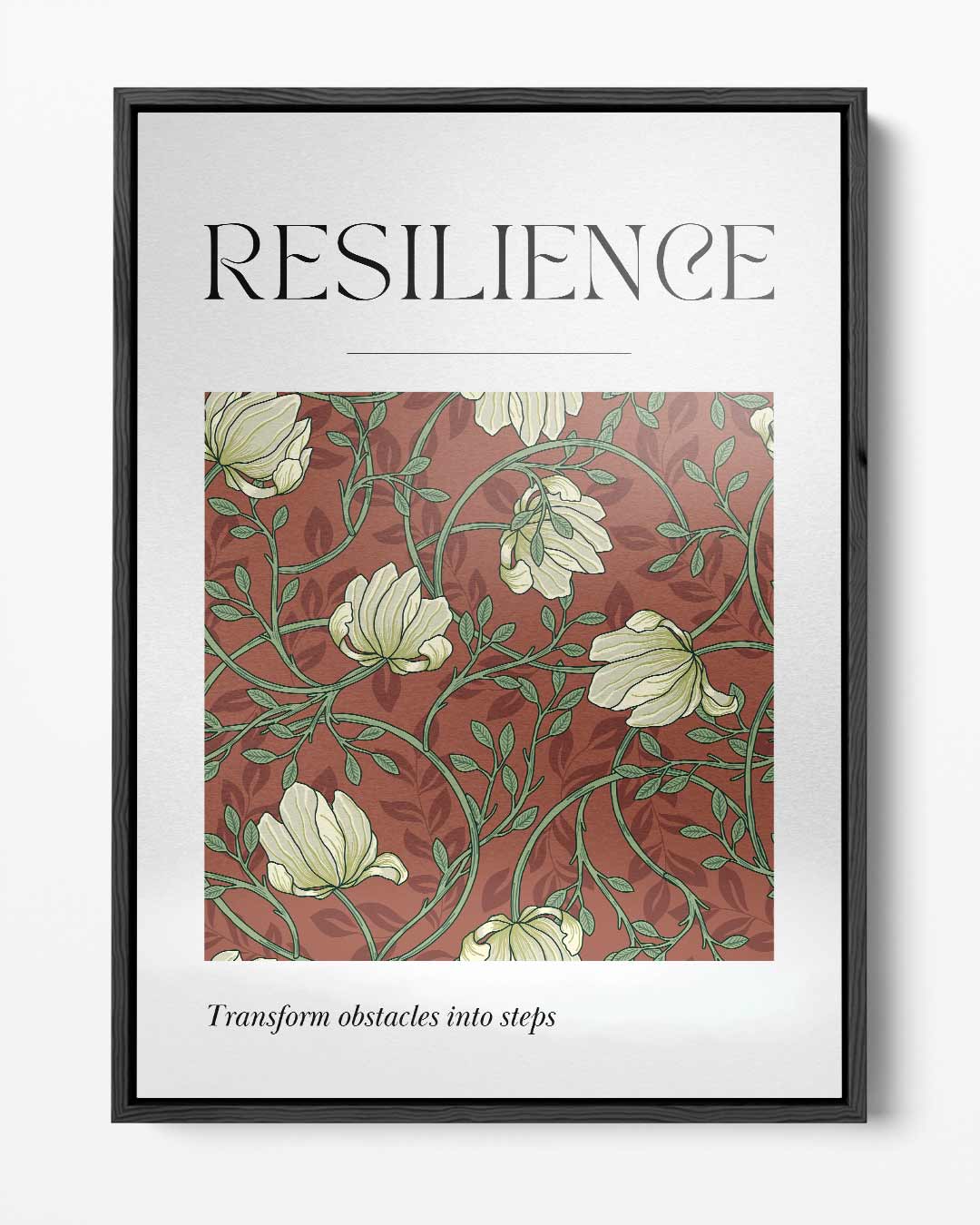 Resilience Bloemenkunst – portret kunstwerk als wanddecoratie