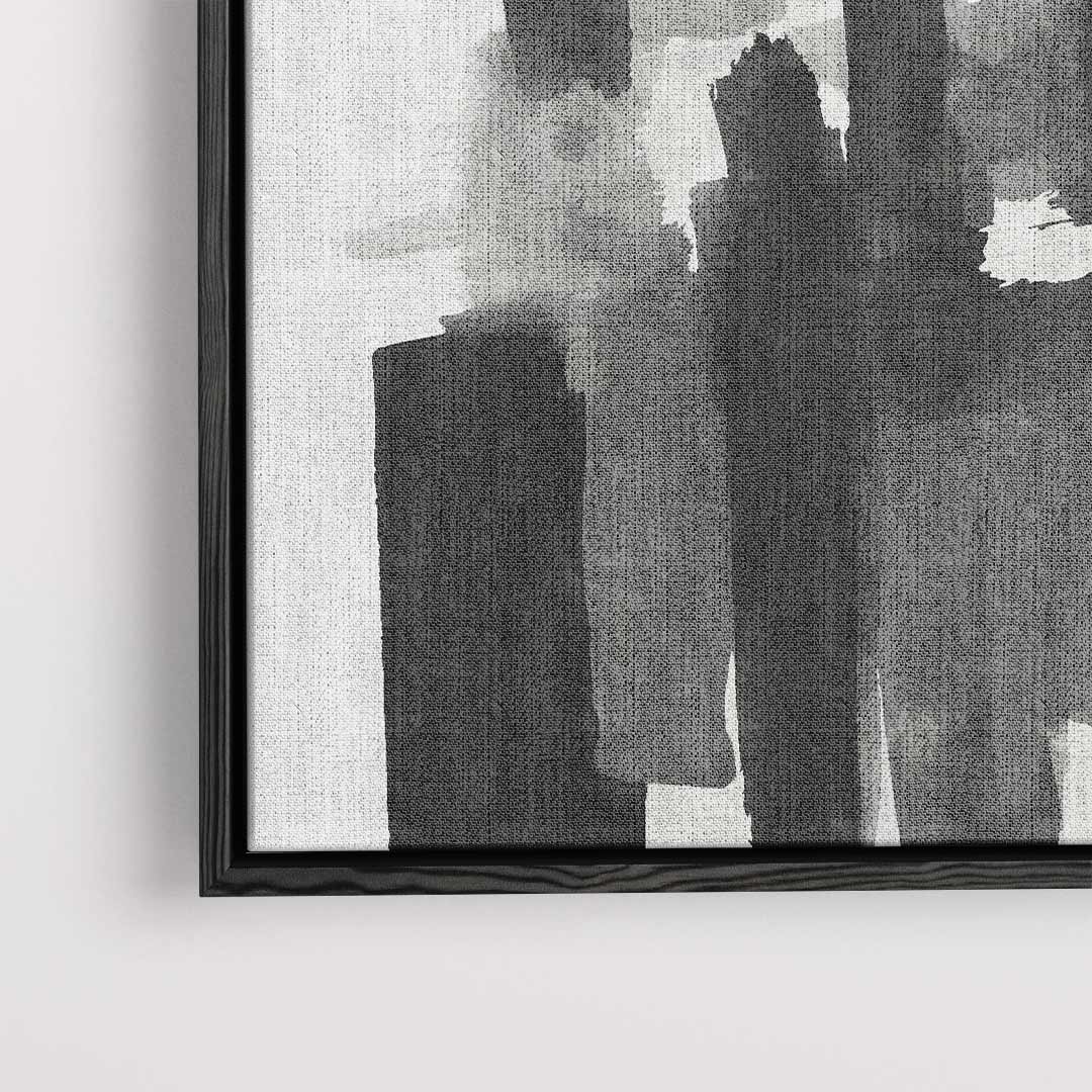 Moderne Sluier van Zwart & Wit – dibond kunstwerk als wanddecoratie
