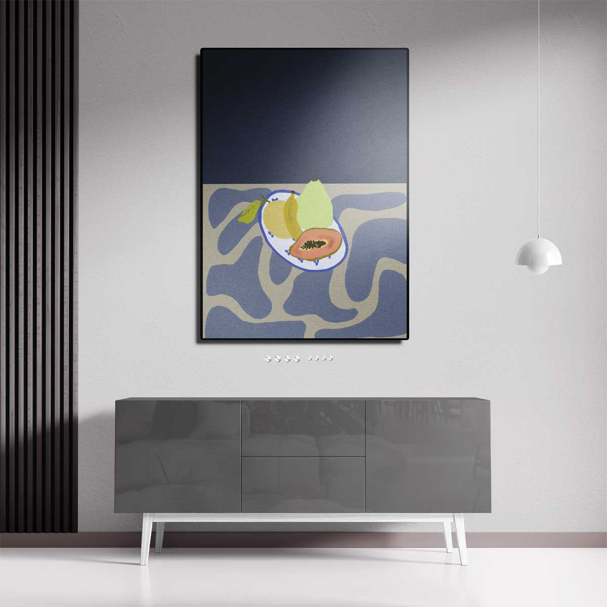 Tropische Vruchtenpracht – canvas kunstwerk als wanddecoratie