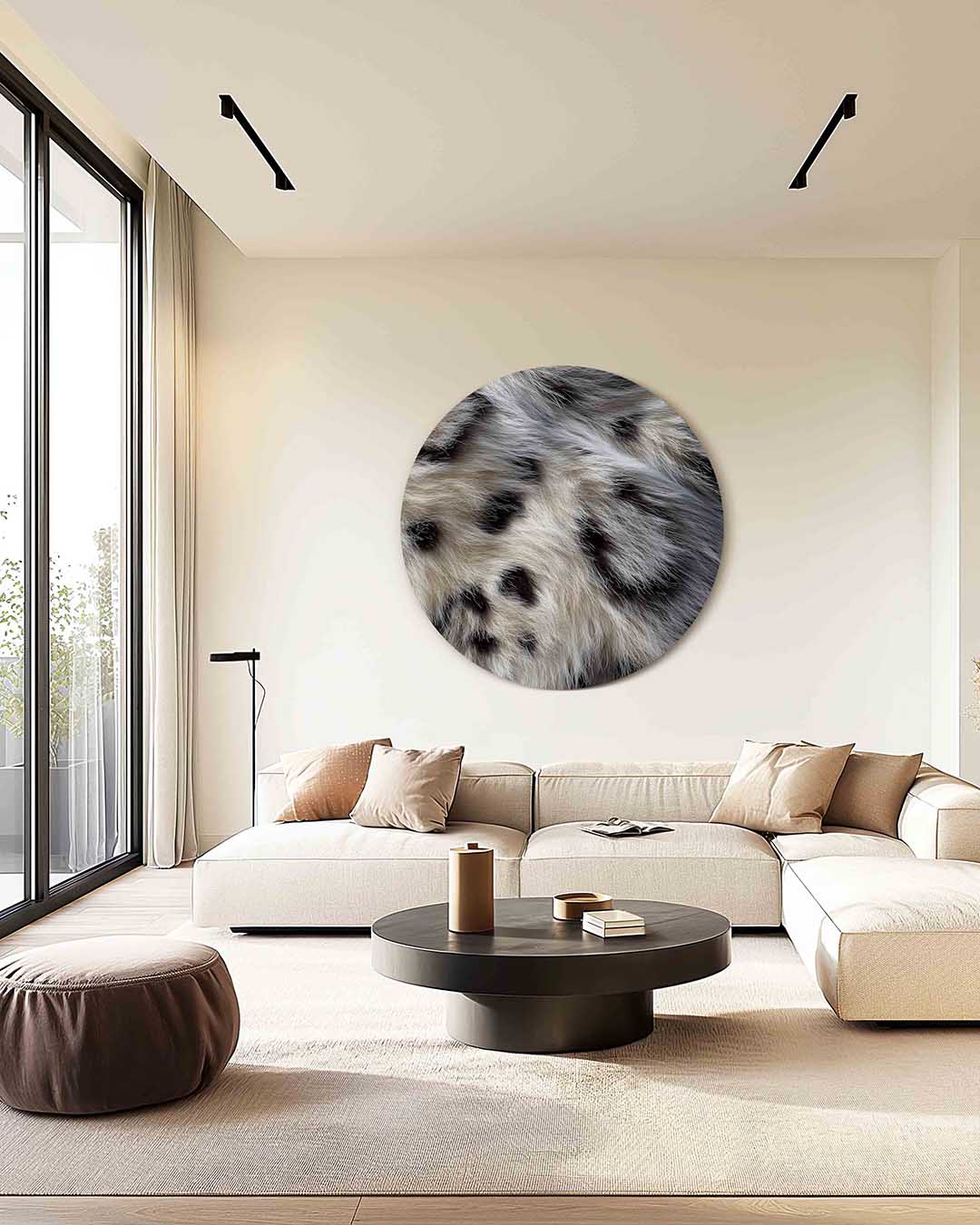 Dierenprint – safari muurcirkel als ronde wanddecoratie
