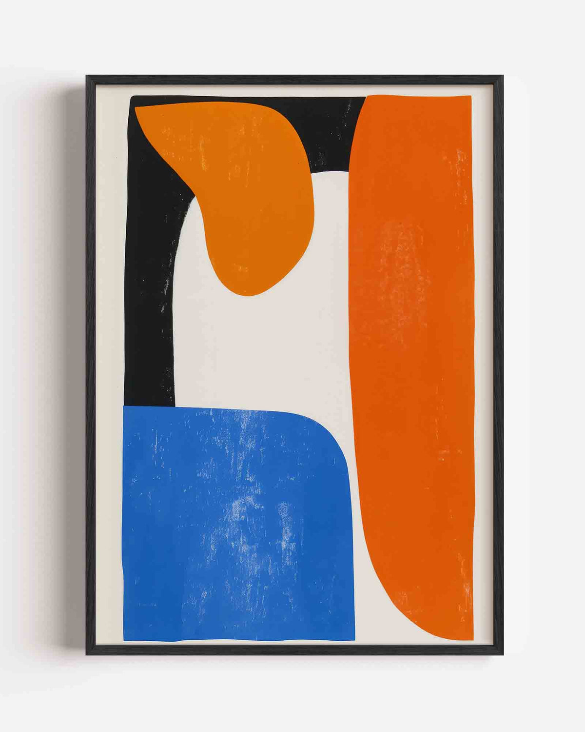 Abstracte vormen – hedendaagse illustratie portret poster als wanddecoratie