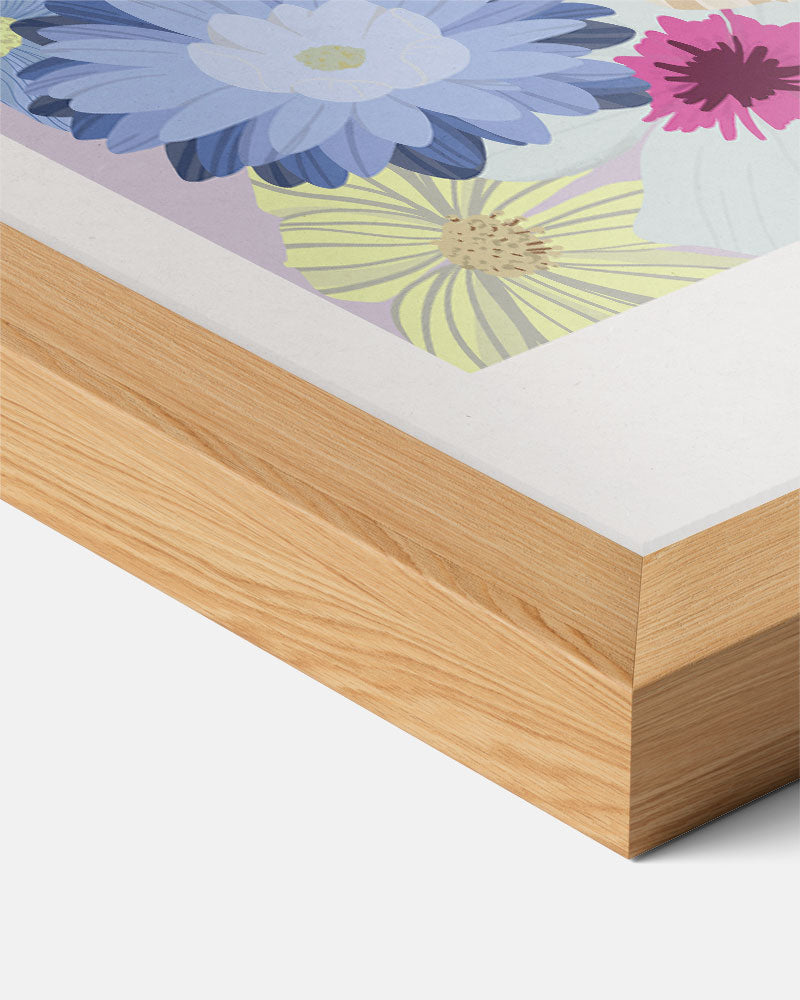 Bloemenpracht – staande tekst wanddecoratie van WallArtistic