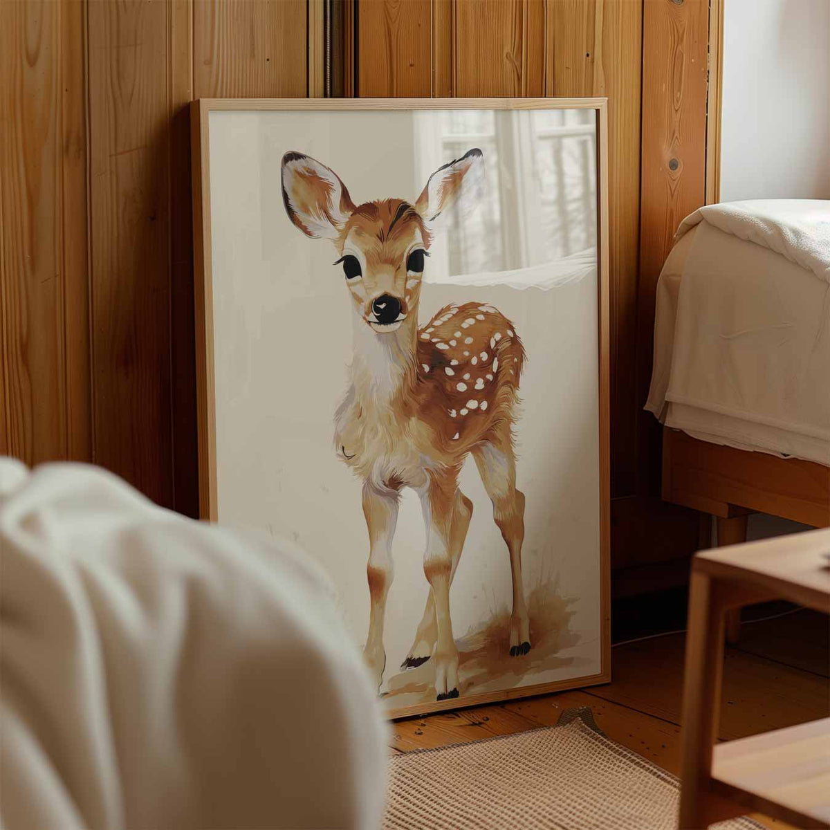 Dromerige Hertenkalf – kinderposter in staand formaat